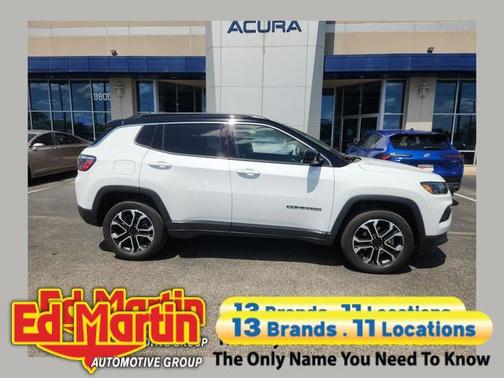 Bright White Clearcoat 2022 Jeep Compass Limited