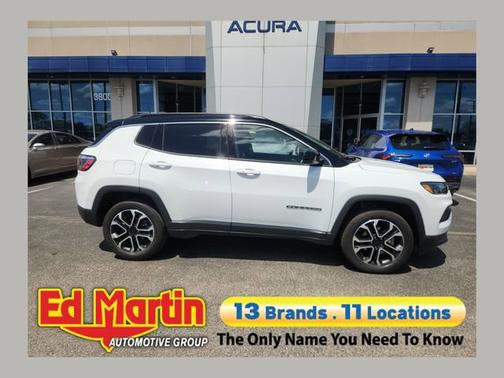 Bright White Clearcoat 2022 Jeep Compass Limited