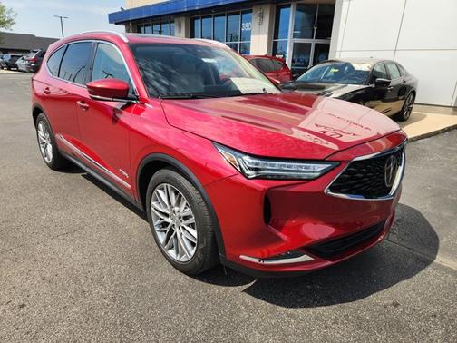 Red 2023 Acura MDX w/Advance Package