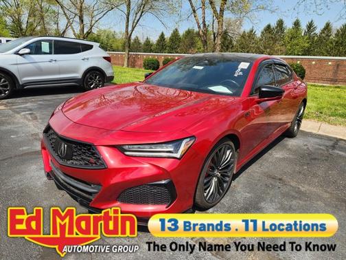 Red 2021 Acura TLX Type S