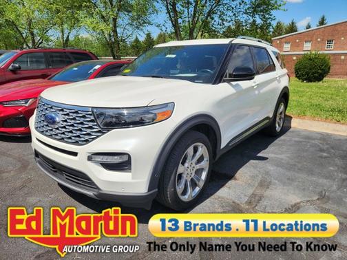 White Metallic 2020 Ford Explorer Platinum