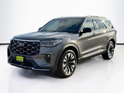 Gray Metallic 2025 Ford Explorer Platinum
