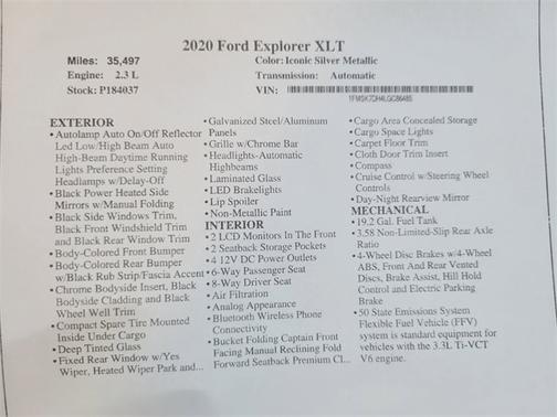 2020 Ford Explorer XLT