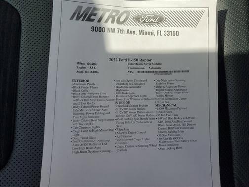 2022 Ford F-150 RAPTOR