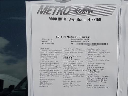 2024 Ford Mustang GT