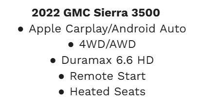 2022 GMC Sierra 3500 Denali