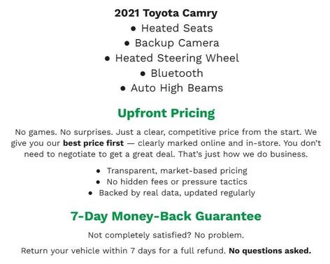 2021 Toyota Camry XSE