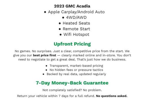 2023 GMC Acadia AWD SLT