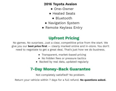 2016 Toyota Avalon Limited