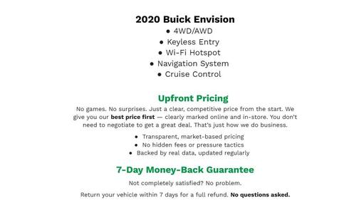 Summit White 2020 Buick Envision AWD Essence
