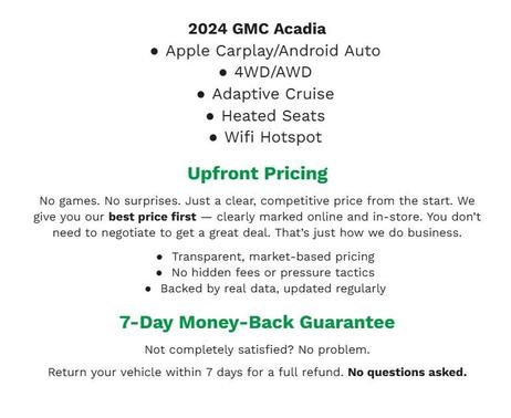 2024 GMC Acadia AWD Elevation