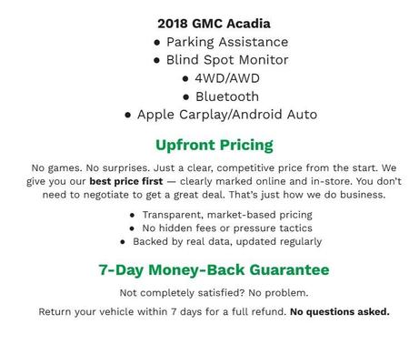 2018 GMC Acadia SLE-2