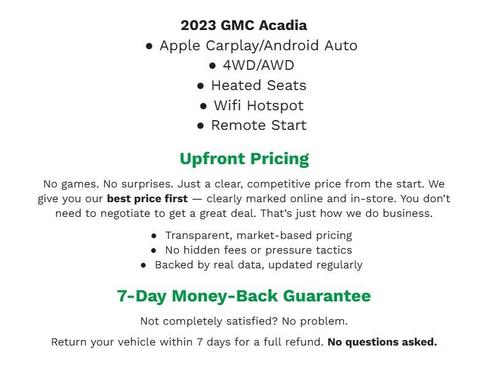 2023 GMC Acadia AWD SLE
