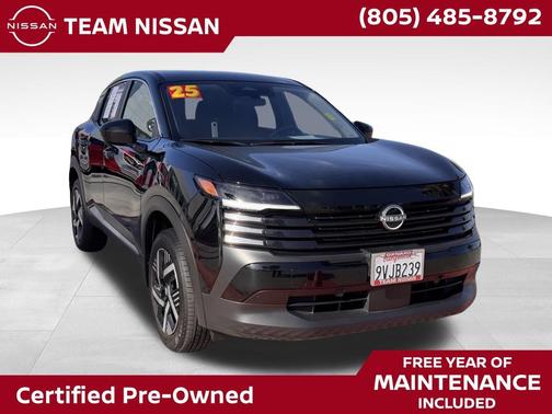 Super Black 2025 Nissan Kicks SV