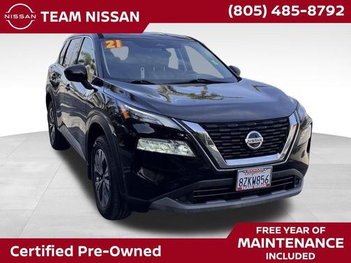 Super Black 2021 Nissan Rogue SV