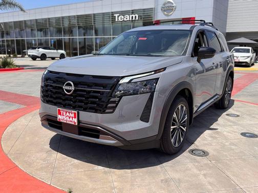Gray 2026 Nissan Pathfinder Platinum