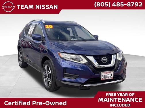 Caspian Blue Metallic 2020 Nissan Rogue SV