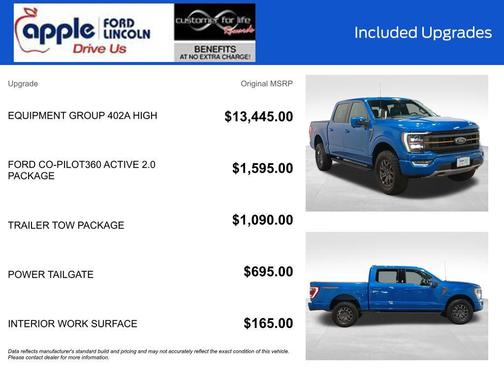 Velocity Blue Metallic 2021 Ford F-150 Tremor