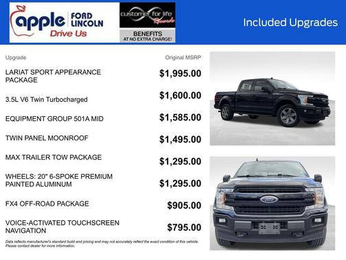 Agate Black Metallic 2019 Ford F-150 Lariat