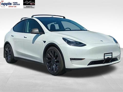 Pearl White Multi-Coat 2021 Tesla Model Y Performance Dual Motor All-Wheel Drive