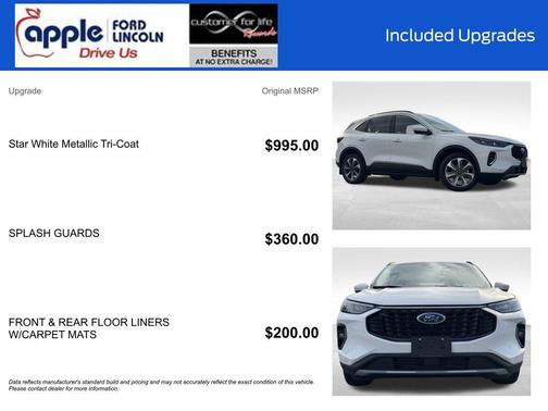 White Metallic 2023 Ford Escape Platinum