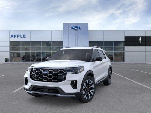 Star White Metallic Tri-Coat 2026 Ford Explorer Platinum