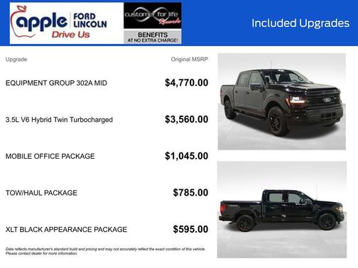 Agate Black Metallic 2024 Ford F-150 XLT