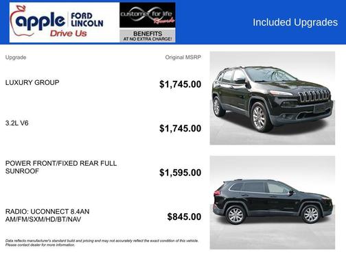 Brilliant Black Crystal Pearlcoat 2015 Jeep Cherokee Limited