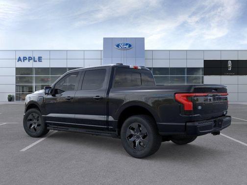 Agate Black Metallic 2025 Ford F-150 Lightning LARIAT