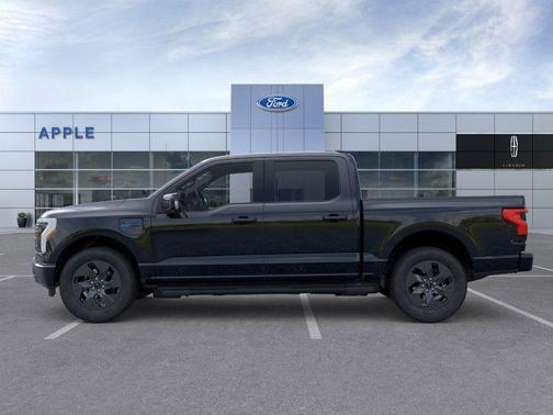 Agate Black Metallic 2025 Ford F-150 Lightning LARIAT