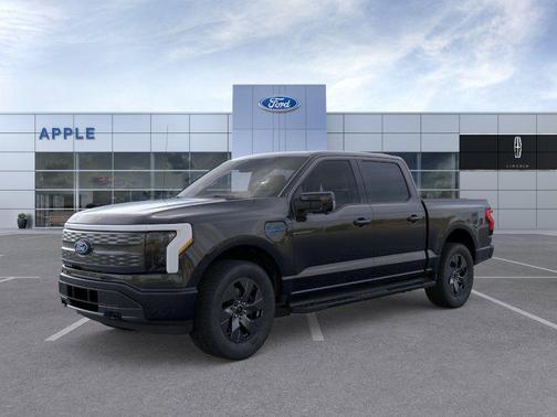Agate Black Metallic 2025 Ford F-150 Lightning LARIAT