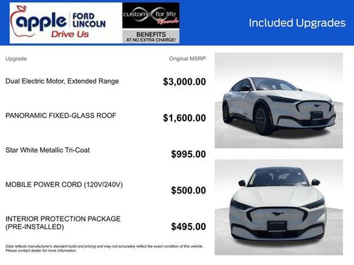 Star White Metallic Tri-Coat 2024 Ford Mustang Mach-E Premium