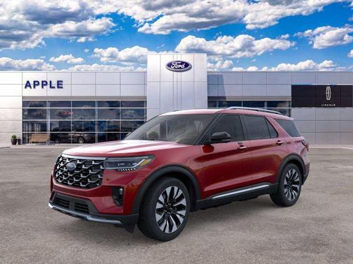 Rapid Red Metallic Tinted Clearcoat 2026 Ford Explorer Platinum
