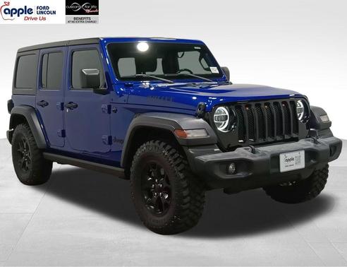 Ocean Blue Metallic Clearcoat 2020 Jeep Wrangler Unlimited Willys 4x4