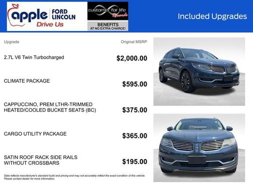 Blue Metallic 2016 Lincoln MKX Reserve