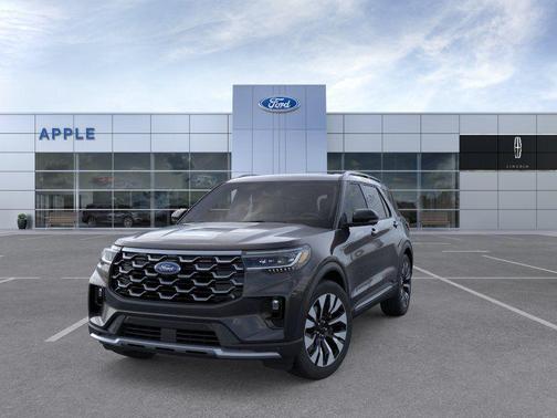 Agate Black Metallic 2026 Ford Explorer Platinum