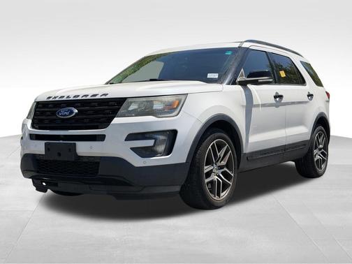 White Platinum Clearcoat Metallic 2016 Ford Explorer Sport