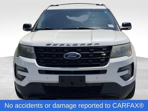 White Platinum Clearcoat Metallic 2016 Ford Explorer Sport
