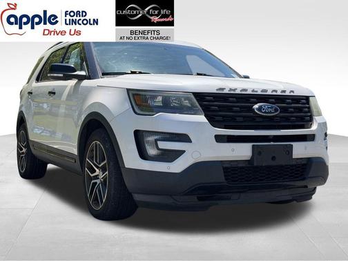 White Platinum Clearcoat Metallic 2016 Ford Explorer Sport