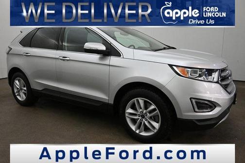 White Platinum Metallic Tri-Coat 2017 Ford Edge SEL