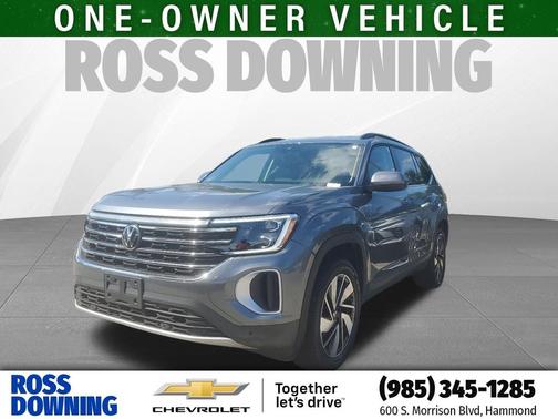 Gray 2025 Volkswagen Atlas 2.0T SE w/Technology