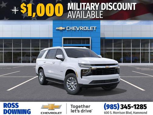 Summit White 2026 Chevrolet Tahoe LS