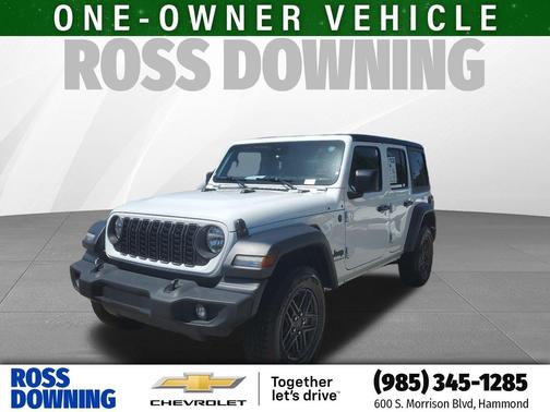 Bright White Clearcoat 2025 Jeep Wrangler Sport S