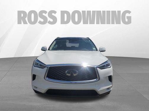 Lunar White 2021 INFINITI QX50 LUXE