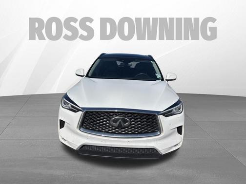 Lunar White 2021 INFINITI QX50 LUXE