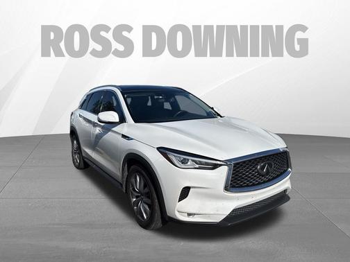 Lunar White 2021 INFINITI QX50 LUXE