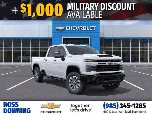 Summit White 2026 Chevrolet Silverado 2500 Custom