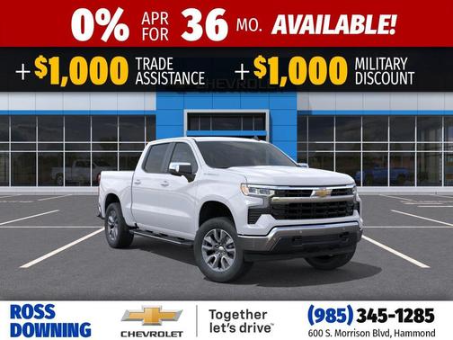 Summit White 2026 Chevrolet Silverado 1500 LT