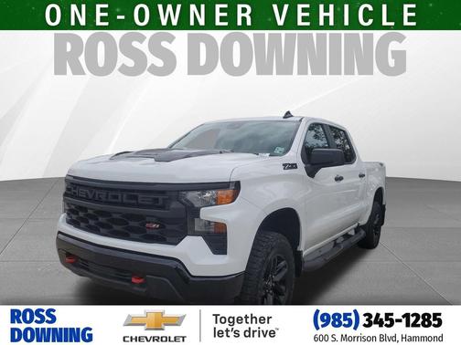 Summit White 2023 Chevrolet Silverado 1500 Custom Trail Boss