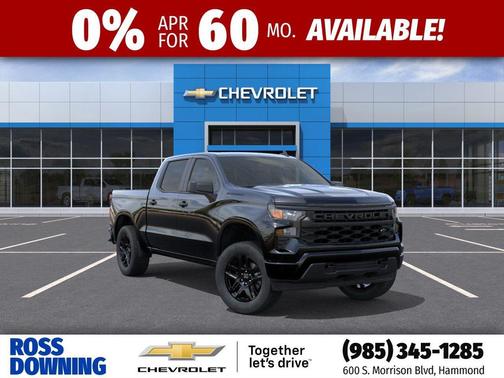 Black 2026 Chevrolet Silverado 1500 Custom
